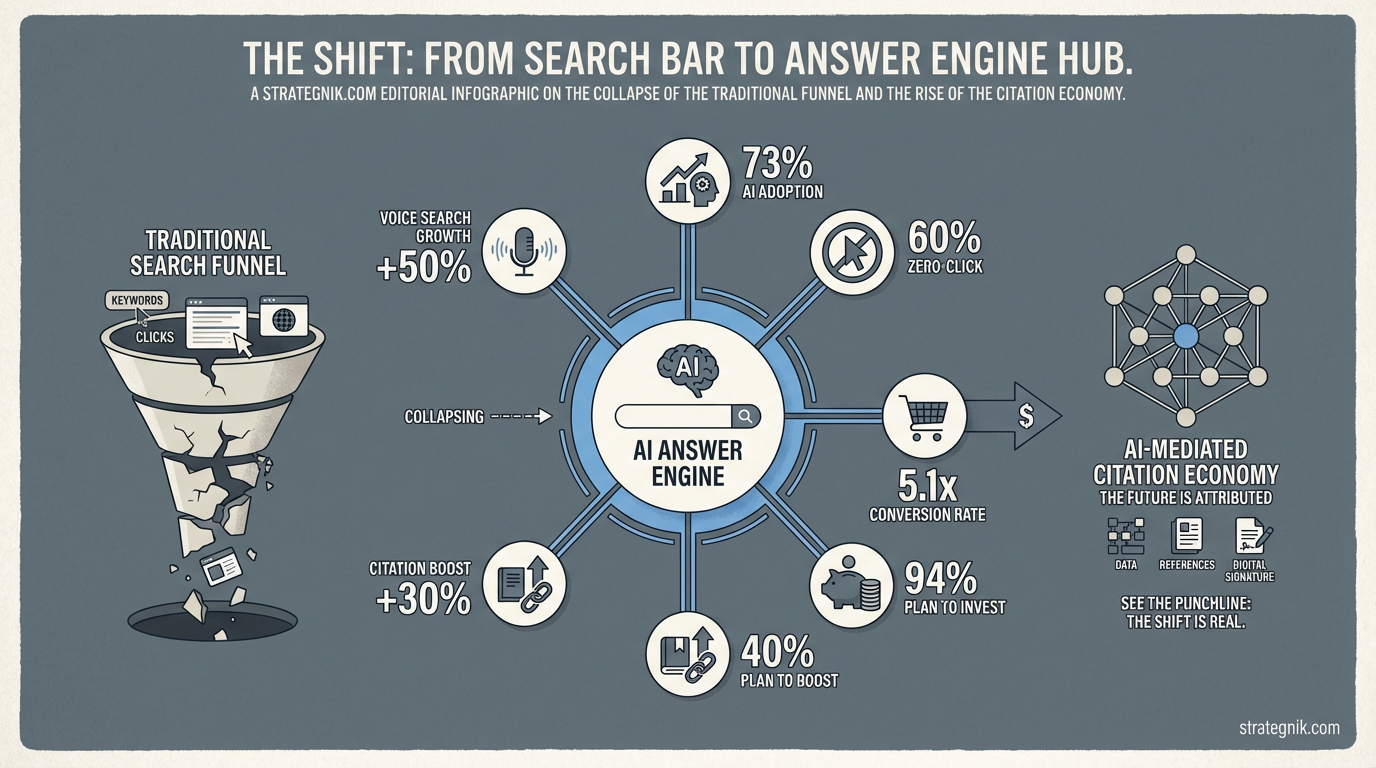 AEO Statistics for B2B SaaS (2026): 40+ Data Points on AI Search, Citations, and Visibility