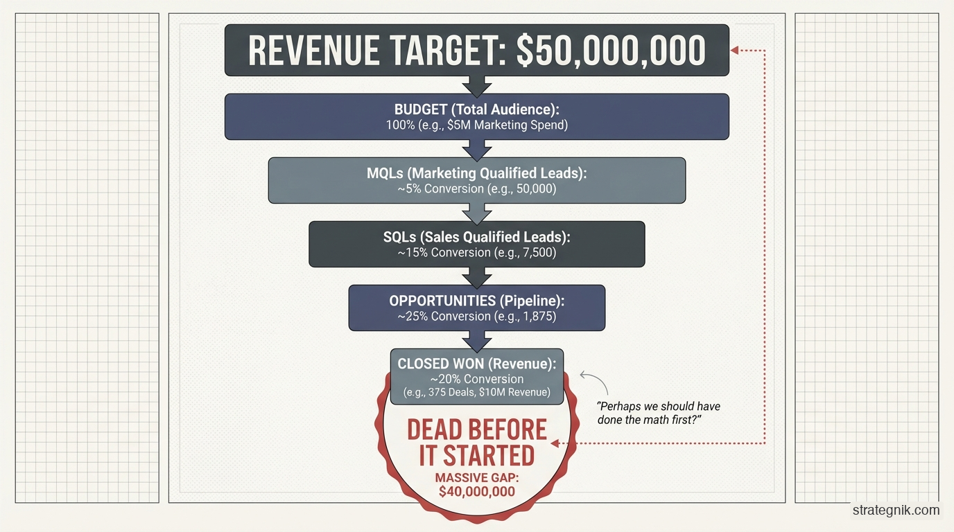 B2B Funnel Math: The Numbers That Kill the Deal Before It's a Lead